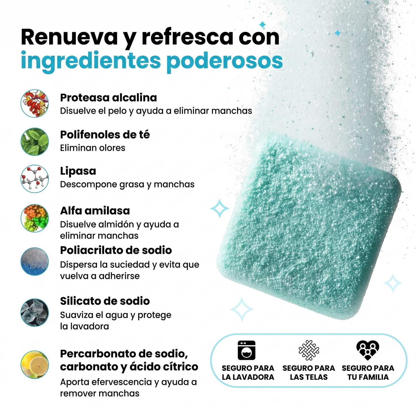 Pastillas Limpiadoras de Lavadora CleanWash Pro® | 24 Unidades