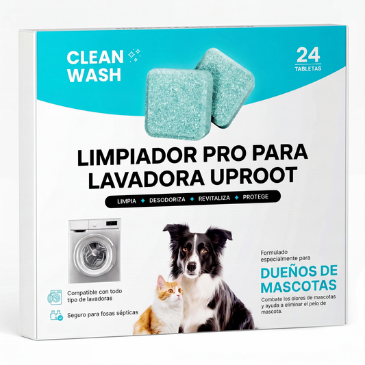 Pastillas Limpiadoras de Lavadora CleanWash Pro® | 24 Unidades